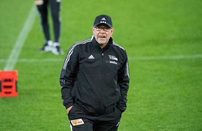 Fussball, Herren, Saison 2022 2023, Europa League, Royale Union Saint-Gilloise - 1. FC Union Berlin (Gruppenphase, Gruppe D, 6. Spieltag), Pressekonferenz und Training des 1. FC Union am Tag vor dem Spiel, Trainer Urs Fischer (1. FC Union Berlin), 02.11. 2022, Copyright: xSebastianxRäppold MatthiasxKochx