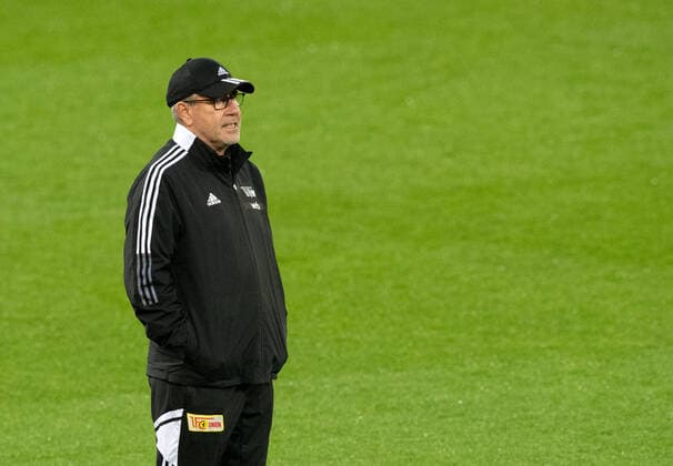 Fussball, Herren, Saison 2022 2023, Europa League, Royale Union Saint-Gilloise - 1. FC Union Berlin (Gruppenphase, Gruppe D, 6. Spieltag), Pressekonferenz und Training des 1. FC Union am Tag vor dem Spiel, Trainer Urs Fischer (1. FC Union Berlin), 02.11. 2022, Copyright: xSebastianxRäppold MatthiasxKochx