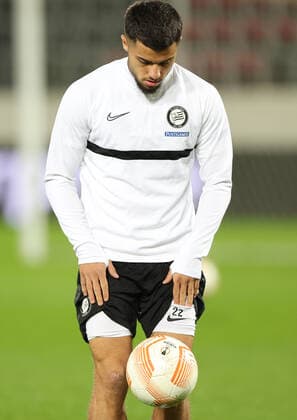 SOCCER - UEFA EL, Midtjylland vs Sturm HERNING,DENMARK,02.NOV.22 - SOCCER - UEFA Europa League, group stage, FC Midtjylland vs SK Sturm Graz, preview, training Sturm. Image shows Jusuf Gazibegovic (Sturm).  GEPAxpictures xChrisxBauer