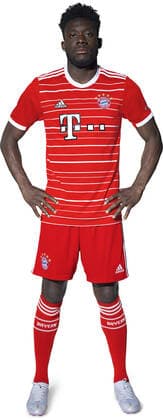 Fussball 1. Bundesliga Saison 2022 2023 29.08.2022 Fototermin FC Bayern Muenchen: Alphonso Davies
