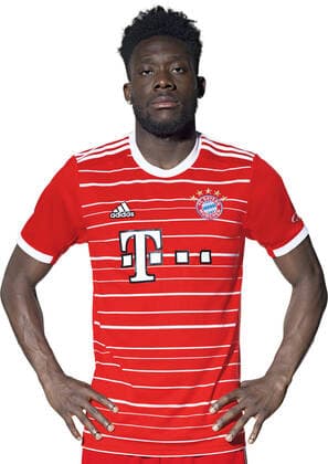 Fussball 1. Bundesliga Saison 2022 2023 29.08.2022 Fototermin FC Bayern Muenchen: Alphonso Davies