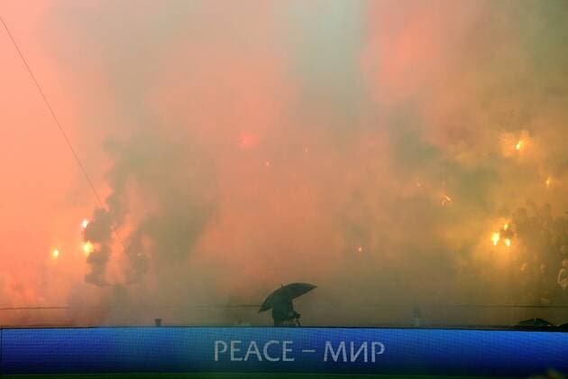 ROTTERDAM - Atmospheric action during the UEFA Europa League Group F match between Feyenoord and Lazio Roma at Feyenoord Stadium de Kuip on November 3, 2022 in Rotterdam, Netherlands. ANP OLAF KRAAK UEFA Europa League group F 2022 2023 xVIxANPxSportx xxANPxIVx