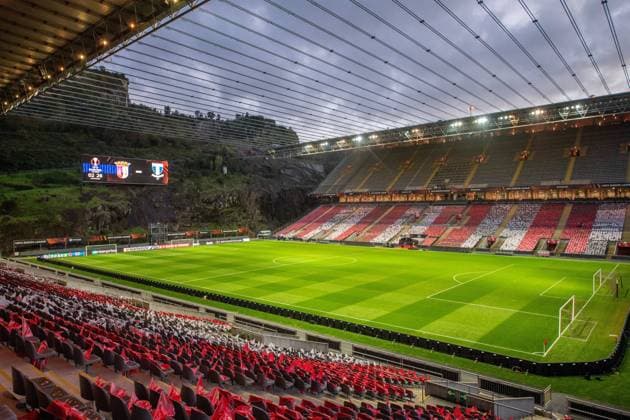 221103 General view of Estadio Municipal de Braga ahead of the UEFA Europa League between Braga and Malmö FF on November 3, 2022 in Braga. Photo: Petter Arvidson BILDBYRAN kod PA PA0430 fotboll football soccer fotball uefa europa league braga malmö ff bbeng arena interiör Estadio Municipal de Braga Copyright: PETTERxARVIDSON BB221103PA012