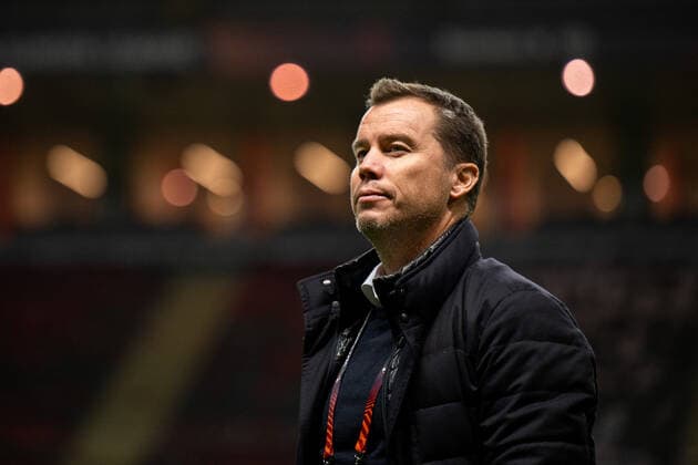 221103 Daniel Andersson, head of sports of Malmö ahead of the UEFA Europa League between Braga and Malmö FF on November 3, 2022 in Braga. Photo: Petter Arvidson BILDBYRAN kod PA PA0430 fotboll football soccer fotball uefa europa league braga malmö ff bbeng Copyright: PETTERxARVIDSON BB221103PA033