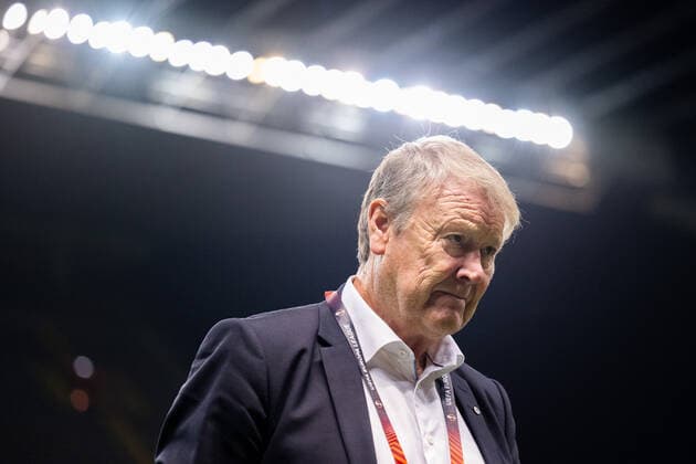 221103 Head coach Age Hareide of Malmö ahead of the UEFA Europa League between Braga and Malmö FF on November 3, 2022 in Braga. Photo: Petter Arvidson BILDBYRAN kod PA PA0430 fotboll football soccer fotball uefa europa league braga malmö ff bbeng depp Copyright: PETTERxARVIDSON BB221103PA037