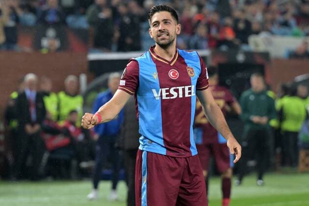 TRABZON - Anastasios Bakasetas of Trabzonspor AS celebrates his goal during the UEFA Europa League Group H match between Trabzonspor AS and Ferencvaros at Senol Gunes Stadium on November 3, 2022 in Trabzon, Turkey. ANP Dutch Height Gerrit van Keulen UEFA Europa League group H 2022 2023 xVIxANPxSportx xGerritxvanxKeulenxIVx