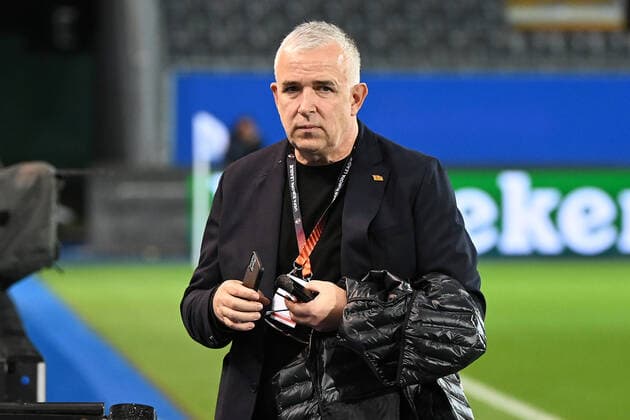 Fussball, Herren, Saison 2022 2023, Europa League (Gruppenphase, Gruppe D, 6. Spieltag), Royale Union Saint-Gilloise - 1. FC Union Berlin, Dirk Zingler (1. FC Union Berlin, Praesident) vor dem Spiel , 03.11. 2022, Copyright: xMatthiasxKochx