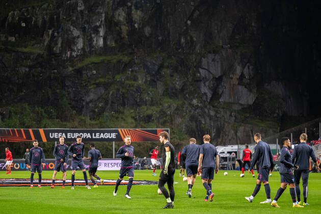221103 Anders Christiansen of Malmö FF during warm up ahead of the UEFA Europa League between Braga and Malmö FF on November 3, 2022 in Braga. Photo: Petter Arvidson BILDBYRAN kod PA PA0430 fotboll football soccer fotball uefa europa league braga malmö ff bbeng Copyright: PETTERxARVIDSON BB221103PA051