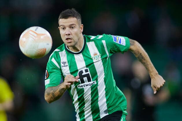 November 3, 2022, SEVILLA, SEVILLA, SPAIN: Aitor Ruibal of Real Betis in action during the UEFA Europa League, Group C, match between Real Betis and HJK Helsinki at Benito Villamarin Stadium on November 3, 2022 in Sevilla, Spain. SEVILLA SPAIN - ZUMAa181 20221103_zaa_a181_049 Copyright: xJoaquinxCorcherox