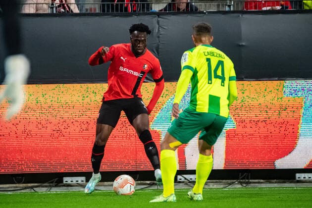 Arnaud Kalimuendo (Stade Rennais) FOOTBALL : Stade Rennais x AEK Larnaca - Ligue Europa - JournÃ e 6 - 03 11 2022 BaptisteAutissier Panoramic 