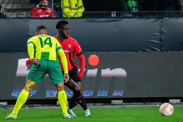 Arnaud Kalimuendo (Stade Rennais) FOOTBALL : Stade Rennais x AEK Larnaca - Ligue Europa - JournÃ e 6 - 03 11 2022 BaptisteAutissier Panoramic 