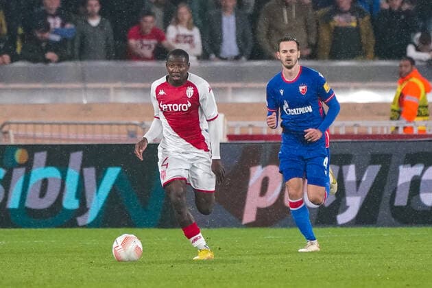 Mohamed Camara (AS Monaco) FOOTBALL : AS Monaco vs Etoile Rouge de Belgrade - Europa League - Phase de groupe H - Monaco - 03 11 2022 NorbertScanella Panoramic 