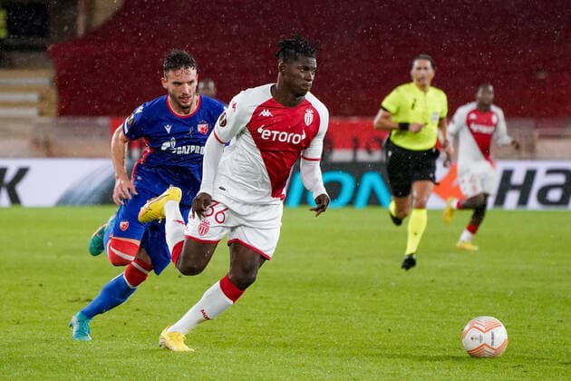 Breel Embolo (AS Monaco) FOOTBALL : AS Monaco vs Etoile Rouge de Belgrade - Europa League - Phase de groupe H - Monaco - 03 11 2022 NorbertScanella Panoramic 