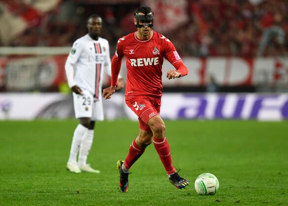 03.11.2022, Cologne, Germany, RheinEnergieStadium, 1. FC Koeln vs OGC Nizza - UEFA Europa Conference League - Group D, Ellyes Skhiri (1. FC Koeln) in Aktion, am Ball, Einzelaktion (Foto Ralf Treese) Cologne RheinEnergieStadium North Rhine-Westphalia Germany