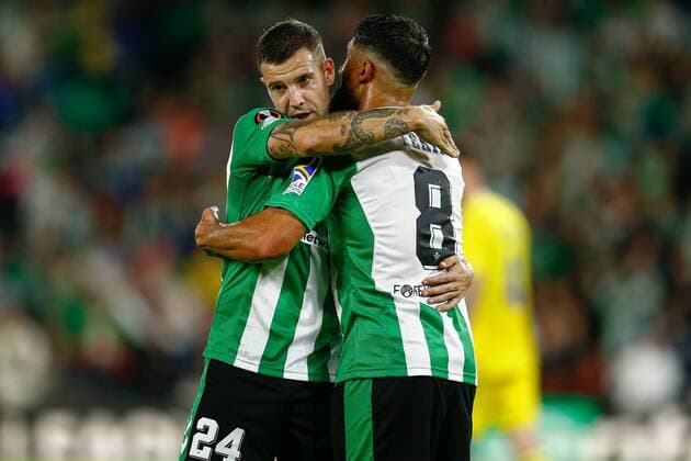 Mandatory Credit: Photo by Pressinphoto Shutterstock (13607381ab) Nabil Fekir, Aitor Ruibal of Real Betis Real Betis v HJK Helsinki, UEFA Europa League, Group C, date 6. Football, Benito Villamarin Stadium, Sevilla, Spain - 03 Nov 2022 Editorial use only Real Betis v HJK Helsinki, UEFA Europa League, Group C, date 6. Football, Benito Villamarin Stadium, Sevilla, Spain - 03 Nov 2022 Editorial use only  Copyright: xPressinphoto Shutterstockx 13607381ab