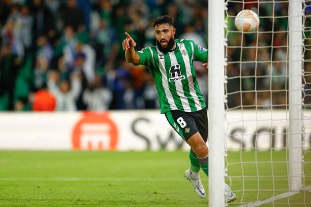 Mandatory Credit: Photo by Pressinphoto Shutterstock (13607381x) Nabil Fekir of Real Betis Real Betis v HJK Helsinki, UEFA Europa League, Group C, date 6. Football, Benito Villamarin Stadium, Sevilla, Spain - 03 Nov 2022 Editorial use only Real Betis v HJK Helsinki, UEFA Europa League, Group C, date 6. Football, Benito Villamarin Stadium, Sevilla, Spain - 03 Nov 2022 Editorial use only  Copyright: xPressinphoto Shutterstockx 13607381x