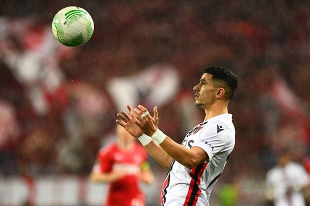 GERMANY, COLOGNE - NOVEMBER 3, 2022: Youcef Atal. The match of UEFA Europa Conference League 1. FC Köln - OGC Nizza at RHEIN Energie Stadion  Copyright: xVitaliixKliuievx