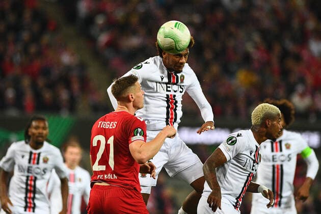 GERMANY, COLOGNE - NOVEMBER 3, 2022: Jean-Clair Todibo. The match of UEFA Europa Conference League 1. FC Köln - OGC Nizza at RHEIN Energie Stadion  Copyright: xVitaliixKliuievx