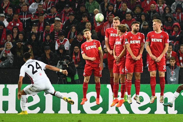 GERMANY, COLOGNE - NOVEMBER 3, 2022: The match of UEFA Europa Conference League 1. FC Köln - OGC Nizza at RHEIN Energie Stadion  Copyright: xVitaliixKliuievx