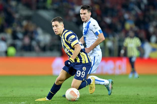 2022.11.03 Krakow Pilka nozna, Liga Europy UEFA, sezon 2022 2023 Dynamo Kijow - Fenerbahce SK N z Emre Mor Foto Krzysztof Porebski PressFocus 2022.11.03 Krakow Football, UEFA Europa League, 2022 23 season FC Dynamo Kyiv - Fenerbahce Spor Kulubu Emre Mor Credit: Krzysztof Porebski PressFocus NEWSPIX.PL --- Newspix.pl  20221103PF_KP167