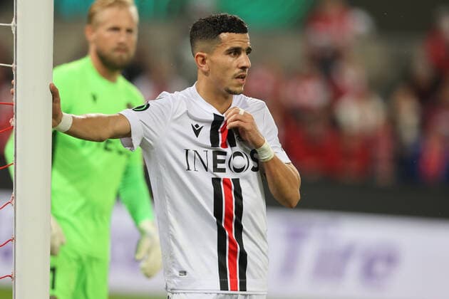 Youcef Atal (Nizza) , Conference League, Köln, Deutschland, 06.10.2022, 1. FC Köln - OGC Nizza.