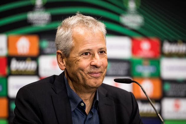 UEFA Europa Conference League, 1. FC Koeln - OGC Nizza; 03.11.2022 Lucien Favre (Trainer OGC Nizza) laechelt in der Pressekonferenz UEFA Europa Conference League, 1. FC Koeln - OGC Nizza, Koeln, Rheinenergiestadion Copyright: xBEAUTIFULxSPORTS Wunderlx