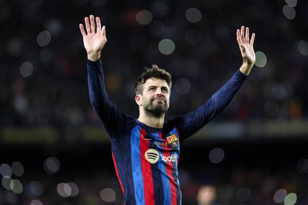 Sport Themen der Woche KW44 Sport Bilder des Tages Fußball, FC Barcelona - UD Almeria, Gerard Pique Verabschiedung November 6, 2022, Barcelona, Spain: Gerard Pique of FC Barcelona, Barca farewell during the Liga match between FC Barcelona and UD Almeria at Spotify Camp Nou in Barcelona, Spain. Barcelona Spain - ZUMAd159 20221106_zia_d159_016 Copyright: xGerardxFrancox