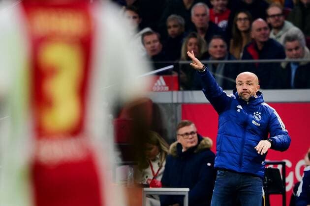 AMSTERDAM - coach Alfred Schreuder of Ajax during the Dutch Eredivisie match between AFC Ajax and PSV at the Johan Cruijff ArenA on November 6, 2022 in Amsterdam, Netherlands. ANP OLAF KRAAK Dutch Eredivisie 2022 2023 xVIxANPxSportx xxANPxIVx