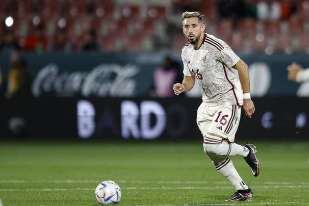 RECORD DATE NOT STATED Seleccion Mexicana 2022 Mexico 4-0 Irak Hector Herrera of Mexico during the game Mexico (Mexican national team, Nationalteam vs Iraq, friendly match of preparation prior to the start of the FIFA World Cup, WM, Weltmeisterschaft, Fussball Qatar 2022, at Montilivi Municipal Stadium, on November 9, 2022. <br><br> Hector Herrera de Mexico durante el partido Mexico (Seleccion Nacional Mexicana) vs Irak,amistoso de preparacion previo al inicio de la Copa Mundial de la FIFA Qatar 2022, en el Estadio Municipal de Montilivi, el 9 de noviembre de 2022. GIRONA ESPANA ESPANA Copyright: xXavixBonillax 20221109180257_SM_MEX_IRA_HERRERA101