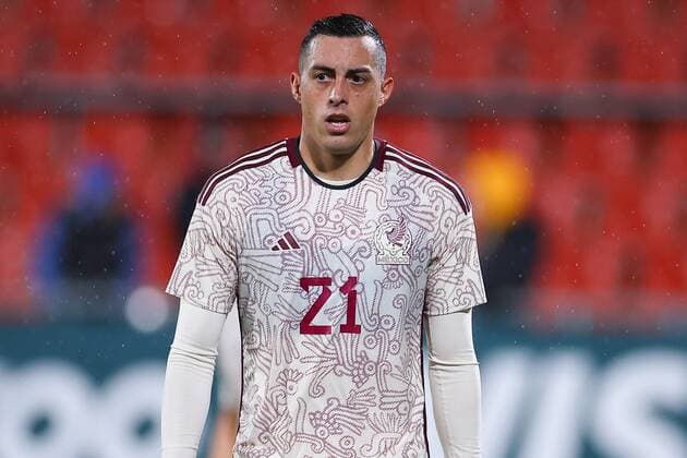 RECORD DATE NOT STATED Seleccion Mexicana 2022 Mexico vs Irak Rogelio Funes Mori of Mexico during the game Mexico (Mexican national team, Nationalteam vs Iraq, friendly match of preparation prior to the start of the FIFA World Cup, WM, Weltmeisterschaft, Fussball Qatar 2022, at Montilivi Municipal Stadium, on November 9, 2022. <br><br> Rogelio Funes Mori de Mexico durante el partido Mexico (Seleccion Nacional Mexicana) vs Irak,amistoso de preparacion previo al inicio de la Copa Mundial de la FIFA Qatar 2022, en el Estadio Municipal de Montilivi, el 9 de noviembre de 2022. GIRONA ESPANA ESPANA Copyright: xEricxAlonsox 20221109162739_SM_MEX_IRA_FUNESMORI134