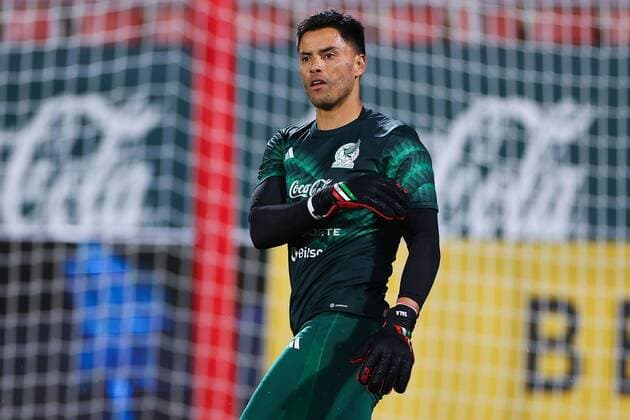 RECORD DATE NOT STATED Seleccion Mexicana 2022 Mexico vs Irak Alfredo Talavera of Mexico during the game Mexico (Mexican national team, Nationalteam vs Iraq, friendly match of preparation prior to the start of the FIFA World Cup, WM, Weltmeisterschaft, Fussball Qatar 2022, at Montilivi Municipal Stadium, on November 9, 2022. <br><br> Alfredo Talavera de Mexico durante el partido Mexico (Seleccion Nacional Mexicana) vs Irak,amistoso de preparacion previo al inicio de la Copa Mundial de la FIFA Qatar 2022, en el Estadio Municipal de Montilivi, el 9 de noviembre de 2022. GIRONA ESPANA ESPANA  Copyright: xEricxAlonsox 20221109134517_SM_MEX_IRA_TALAVERA217