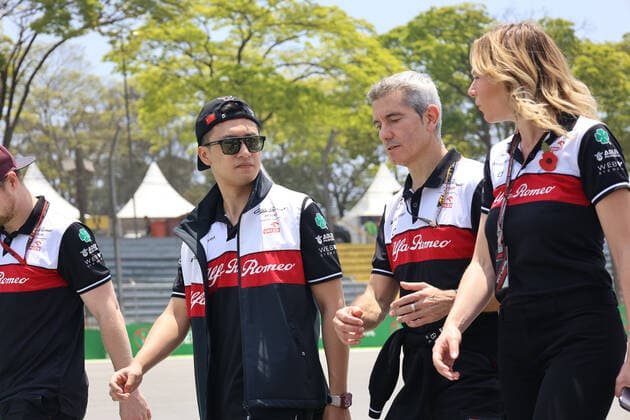 2022 Sao Paulo Formula 1 Grand Prix SÃO PAULO, SP - 10.11.2022: 2022 SAO PAULO FORMULA 1 GRAND PRIX - 24, Guanyu ZHOU, Alfa Romeo during the 2022 São Paulo Formula 1 Grand Prix held at the Interlagos Circuit in São Paulo, SP. (Photo: Cristiano Andujar Fotoarena) x2292239x  CristianoxxAndujar