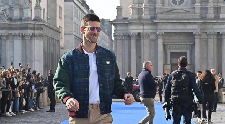 Sport Bilder des Tages November 11, 2022, TURIN, Italy: Serbian tennis player Novak Djokovic walks on the blue carpet during fort the Nitto ATP, Tennis Herren Finals 2022 of tennis that will start on Sunday, Turin, 11 November 2022. ANSA ALESSANDRO DI MARCO Tennis Nitto Atp Finals 2022  - ZUMAa110 20221111_zaf_a110_005 Copyright: xAlessandroxDixMarcox