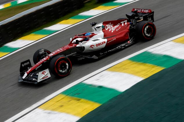 77 Valtteri Bottas (FIN, Alfa Romeo F1 Team ORLEN), F1 Grand Prix of Brazil at Autodromo Jose Carlos Pace on November 11, 2022 in Sao Paulo, Brazil. (Photo by HOCH ZWEI) Sao Paulo Brazil