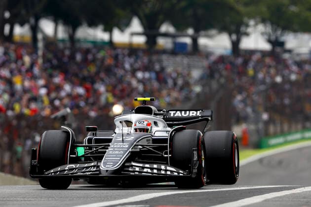 22 Yuki Tsunoda (JPN, Scuderia AlphaTauri), F1 Grand Prix of Brazil at Autodromo Jose Carlos Pace on November 11, 2022 in Sao Paulo, Brazil. (Photo by HOCH ZWEI) Sao Paulo Brazil