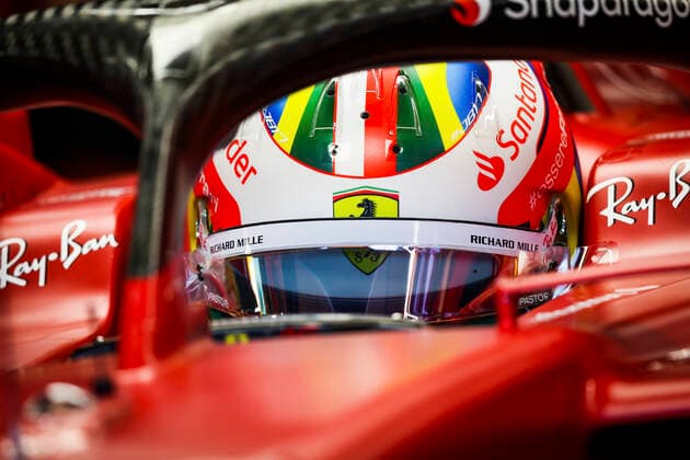 16 Charles Leclerc (MCO, Scuderia Ferrari), F1 Grand Prix of Brazil at Autodromo Jose Carlos Pace on November 11, 2022 in Sao Paulo, Brazil. (Photo by HOCH ZWEI) Sao Paulo Brazil