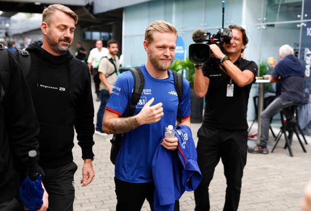 20 Kevin Magnussen (DNK, Haas F1 Team), F1 Grand Prix of Brazil at Autodromo Jose Carlos Pace on November 12, 2022 in Sao Paulo, Brazil. (Photo by HOCH ZWEI) Sao Paulo Brazil