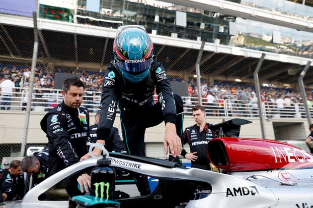 63 George Russell (GBR, Mercedes-AMG Petronas F1 Team), F1 Grand Prix of Brazil at Autodromo Jose Carlos Pace on November 12, 2022 in Sao Paulo, Brazil. (Photo by HOCH ZWEI) Sao Paulo Brazil