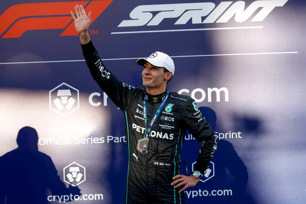 63 George Russell (GBR, Mercedes-AMG Petronas F1 Team), F1 Grand Prix of Brazil at Autodromo Jose Carlos Pace on November 12, 2022 in Sao Paulo, Brazil. (Photo by HOCH ZWEI) Sao Paulo Brazil