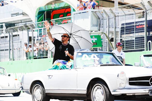 44 Lewis Hamilton (GBR, Mercedes-AMG Petronas F1 Team), F1 Grand Prix of Brazil at Autodromo Jose Carlos Pace on November 13, 2022 in Sao Paulo, Brazil. (Photo by HOCH ZWEI) Sao Paulo Brazil