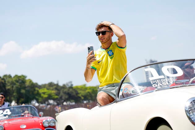 10 Pierre Gasly (FRA, Scuderia AlphaTauri), F1 Grand Prix of Brazil at Autodromo Jose Carlos Pace on November 13, 2022 in Sao Paulo, Brazil. (Photo by HOCH ZWEI) Sao Paulo Brazil