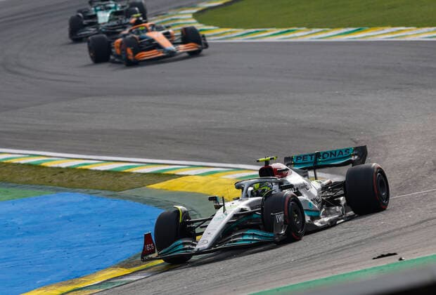 44 Lewis Hamilton (GBR, Mercedes-AMG Petronas F1 Team), F1 Grand Prix of Brazil at Autodromo Jose Carlos Pace on November 13, 2022 in Sao Paulo, Brazil. (Photo by HOCH ZWEI) Sao Paulo Brazil