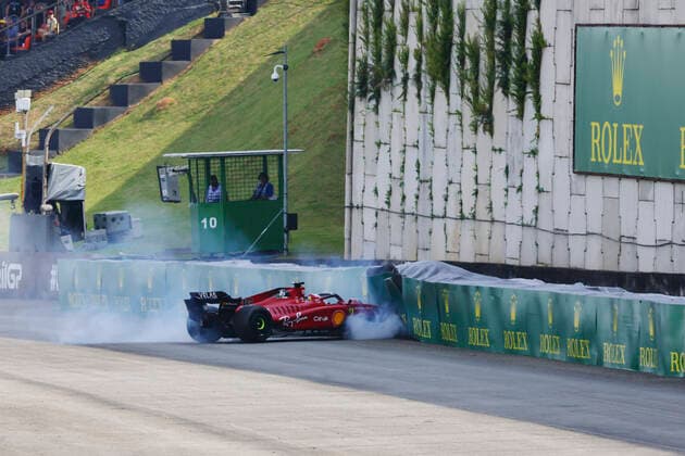 16 Charles Leclerc (MCO, Scuderia Ferrari), F1 Grand Prix of Brazil at Autodromo Jose Carlos Pace on November 13, 2022 in Sao Paulo, Brazil. (Photo by HOCH ZWEI) Sao Paulo Brazil