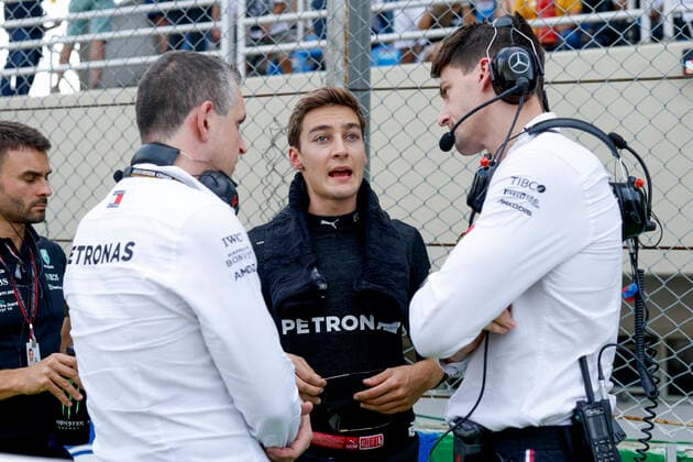 63 George Russell (GBR, Mercedes-AMG Petronas F1 Team), F1 Grand Prix of Brazil at Autodromo Jose Carlos Pace on November 13, 2022 in Sao Paulo, Brazil. (Photo by HOCH ZWEI) Sao Paulo Brazil