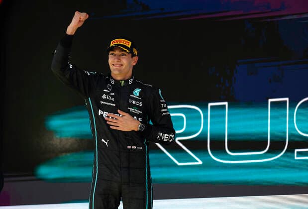 63 George Russell (GBR, Mercedes-AMG Petronas F1 Team), F1 Grand Prix of Brazil at Autodromo Jose Carlos Pace on November 13, 2022 in Sao Paulo, Brazil. (Photo by HOCH ZWEI) Sao Paulo Brazil