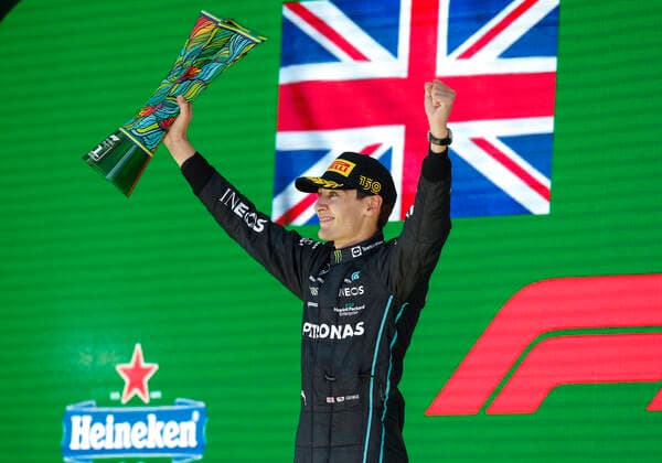 63 George Russell (GBR, Mercedes-AMG Petronas F1 Team), F1 Grand Prix of Brazil at Autodromo Jose Carlos Pace on November 13, 2022 in Sao Paulo, Brazil. (Photo by HOCH ZWEI) Sao Paulo Brazil