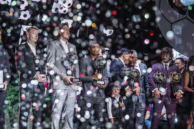 Premio Bola de Prata ESPN 2022. November 14, 2022, Sao Paulo, Brazil: Players and coaches who competed in the Brazilian Soccer Championship participate in the Ballon d Or award on ESPN television, held at the Holliday Inn Events Center (Anhembi), in Sao Paulo, on Monday (14).  Copyright: xAndersonxLirax