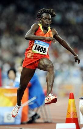 Cameroon s Francoise Mbango Etone in women s triple jump final in the National Stadium Bird s Nest during athletics of the Olympic Games, Olympische Spiele, Olympia, OS in Beijing, China, on August 17. LEHTIKUVA Heikki Saukkomaa *** FINLAND OUT. NO THIRD PARTY SALES. *** Beijing China x10350x *** Cameroon s Francoise Mbango Etone in women s triple jump final in the National Stadium Bird s Nest during athletics of the Olympic Games in Beijing, China, on August 17 LEHTIKUVA Heikki Saukkomaa FINLAND OUT NO THIRD PARTY SALES Beijing China x10350x  Copyright: xHeikkixSaukkomaax