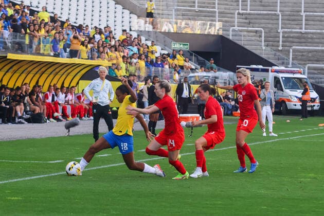 Brasil x Canadá SÃO PAULO, SP - 15.11.2022: BRASIL X CANADÁ - Geyse during the friendly between the women& 39;s teams of Brazil x Canada held at Neo Química Arena in São Paulo this Tuesday afternoon (15). (Photo: Yuri Murakami Fotoarena) x2294118x  YurixMurakami