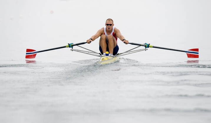 BEIJING 20080811 Rowing, men s single sculls. Olaf Tufte, Norway, made it to the semi final. BEIJING CHINA x10010x *** BEIJING 20080811 Rowing, men s single sculls Olaf Tufte, Norway, made it to the semi final BEIJING CHINA x10010x  Copyright: xJanerikxHenrikssonx xTTx OS PEKING 2008 RODD